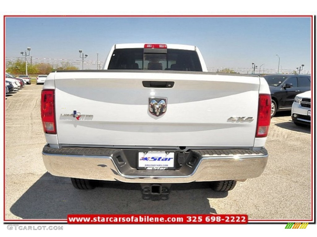 2013 2500 Lone Star Mega Cab 4x4 - Bright White / Canyon Brown/Light Frost Beige photo #5