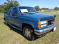 1998 Bright Blue Metallic GMC Sierra 1500 SLT Extended Cab 4x4  photo #10