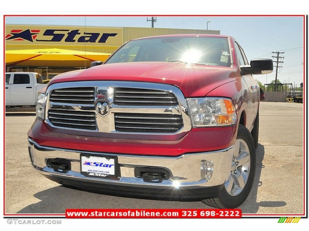 2013 1500 Lone Star Crew Cab 4x4 - Deep Cherry Red Pearl / Black/Diesel Gray photo #1