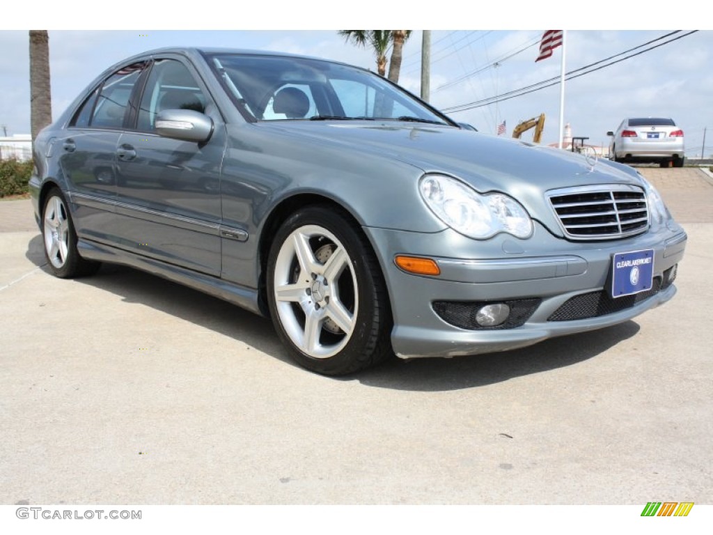 2005 C 230 Kompressor Sedan - Granite Grey Metallic / Black photo #1