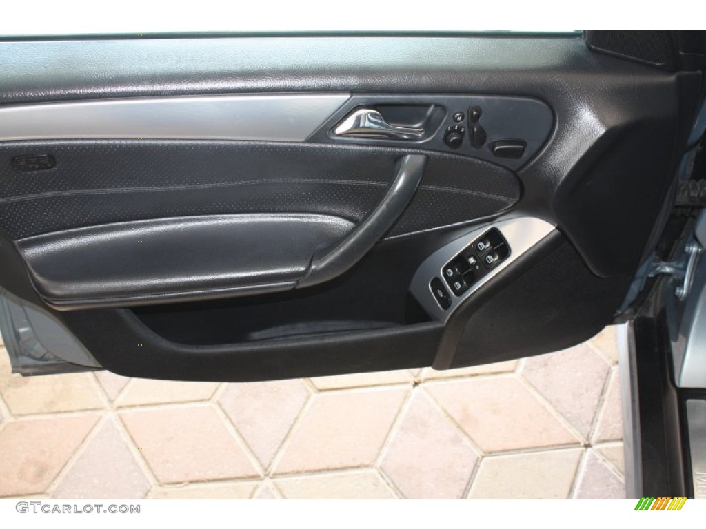 2005 Mercedes-Benz C 230 Kompressor Sedan Black Door Panel Photo #79554786