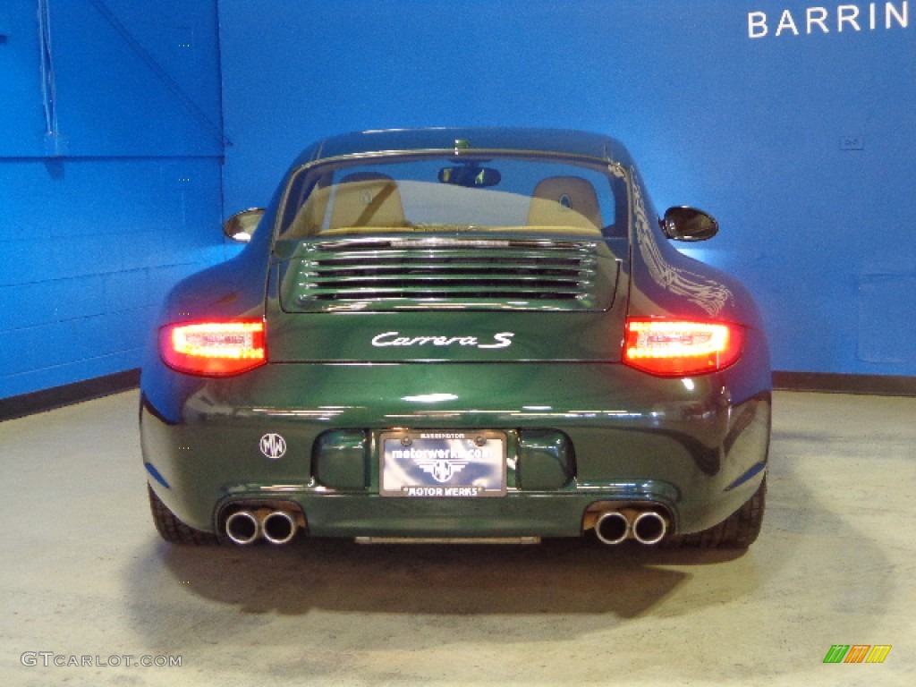 2009 911 Carrera S Coupe - Porsche Racing Green Metallic / Sand Beige photo #5