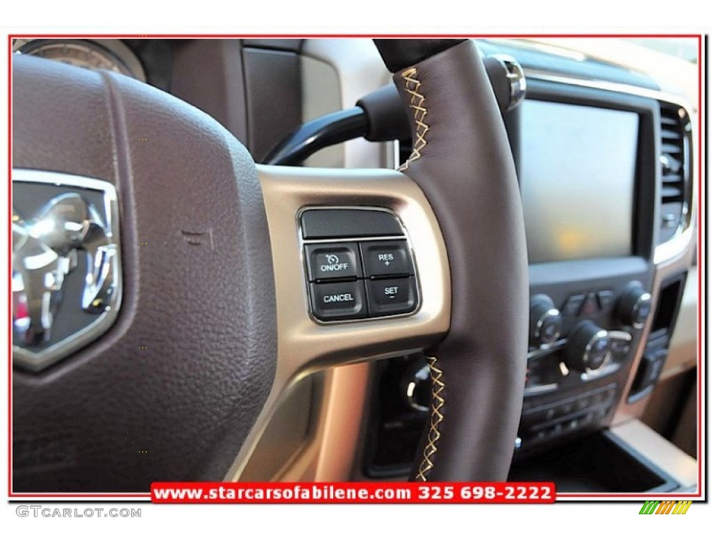 2013 2500 Laramie Longhorn Mega Cab 4x4 - Flame Red / Canyon Brown/Light Frost Beige photo #20