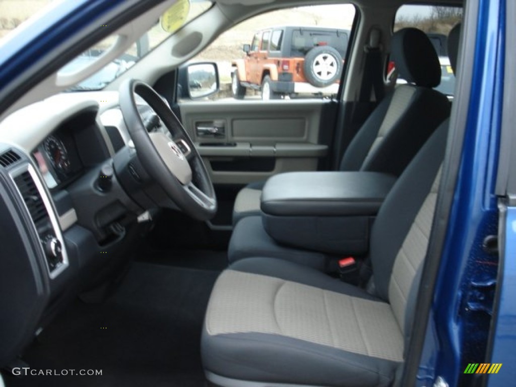 2010 Ram 1500 Big Horn Quad Cab 4x4 - Deep Water Blue Pearl / Dark Slate/Medium Graystone photo #14