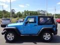 2010 Surf Blue Pearl Jeep Wrangler Sport 4x4  photo #2