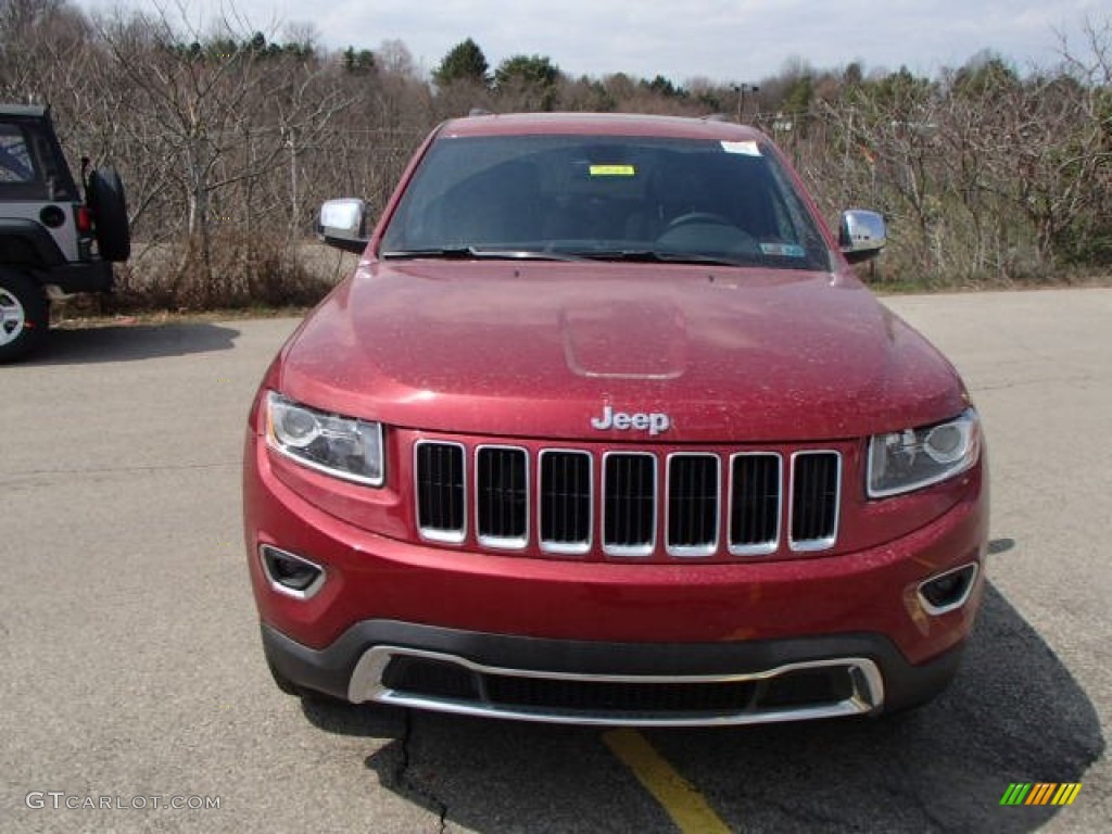 2014 Grand Cherokee Limited 4x4 - Deep Cherry Red Crystal Pearl / Morocco Black photo #3