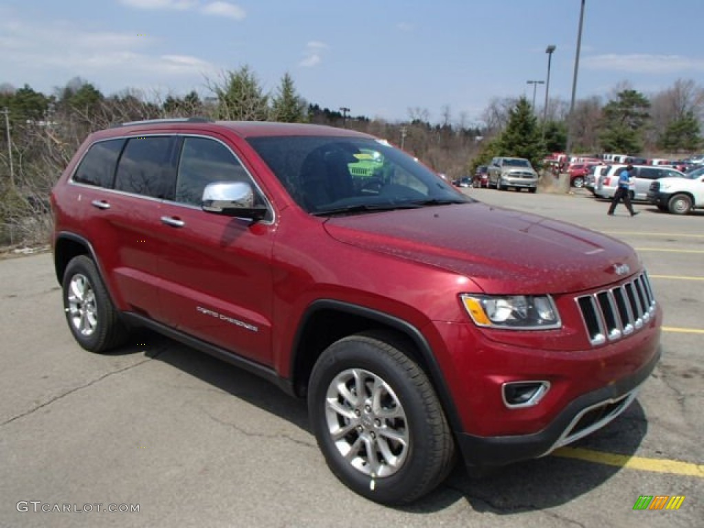 2014 Grand Cherokee Limited 4x4 - Deep Cherry Red Crystal Pearl / Morocco Black photo #4