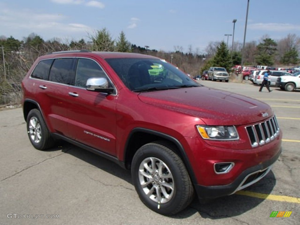 Deep Cherry Red Crystal Pearl 2014 Jeep Grand Cherokee Limited 4x4 Exterior Photo #79557610
