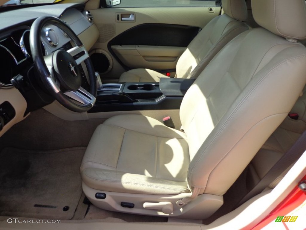 2006 Mustang V6 Premium Coupe - Torch Red / Light Parchment photo #4