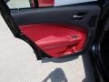 Black/Red 2013 Dodge Charger SXT Plus AWD Door Panel