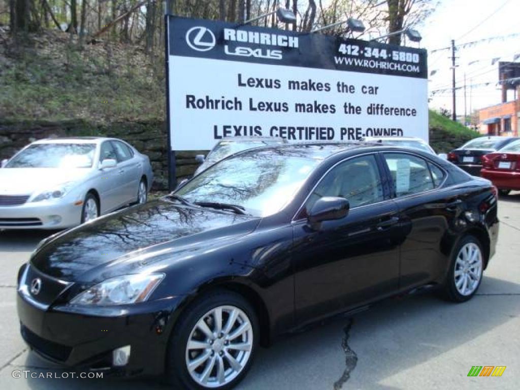 Obsidian Black Lexus IS