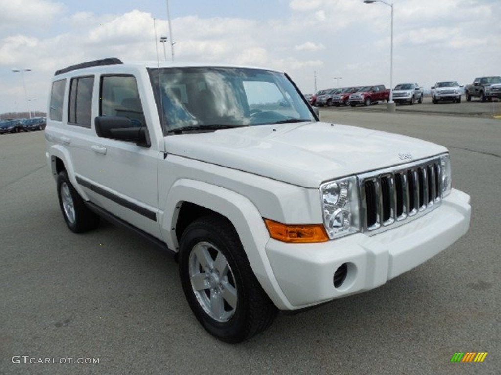 Stone White 2008 Jeep Commander Sport 4x4 Exterior Photo #79561660