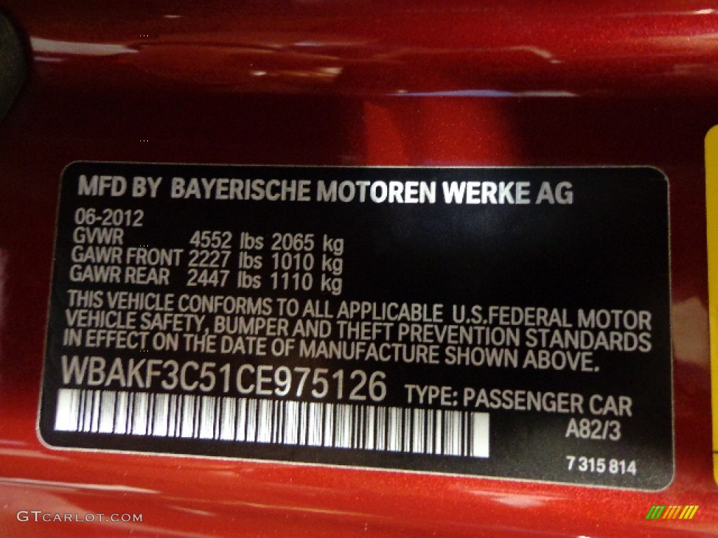 2012 3 Series 328i xDrive Coupe - Vermilion Red Metallic / Saddle Brown photo #24