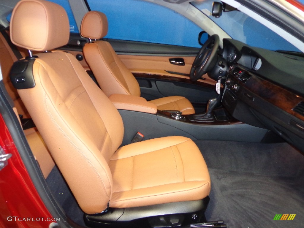 2012 3 Series 328i xDrive Coupe - Vermilion Red Metallic / Saddle Brown photo #35