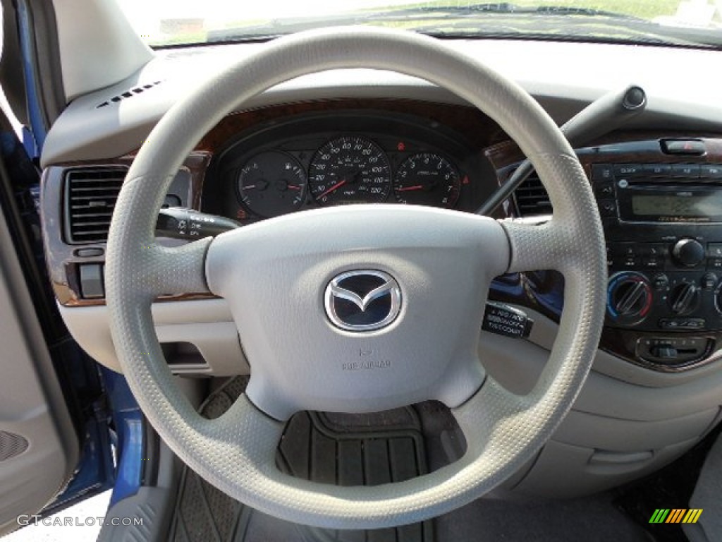 2000 Mazda MPV LX Gray Steering Wheel Photo #79562272