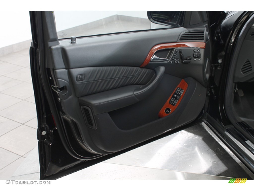 2003 Mercedes-Benz S 430 Sedan Charcoal Door Panel Photo #79562536