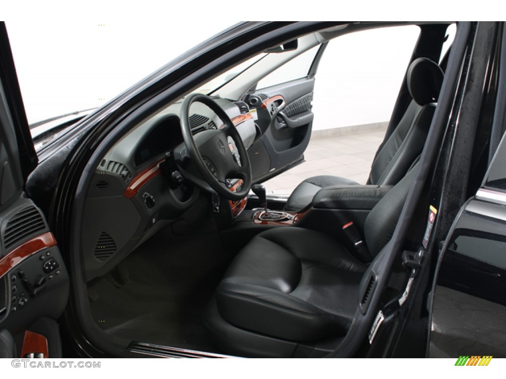 Charcoal Interior 2003 Mercedes-Benz S 430 Sedan Photo #79562569
