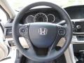 Ivory 2013 Honda Accord EX-L Sedan Steering Wheel