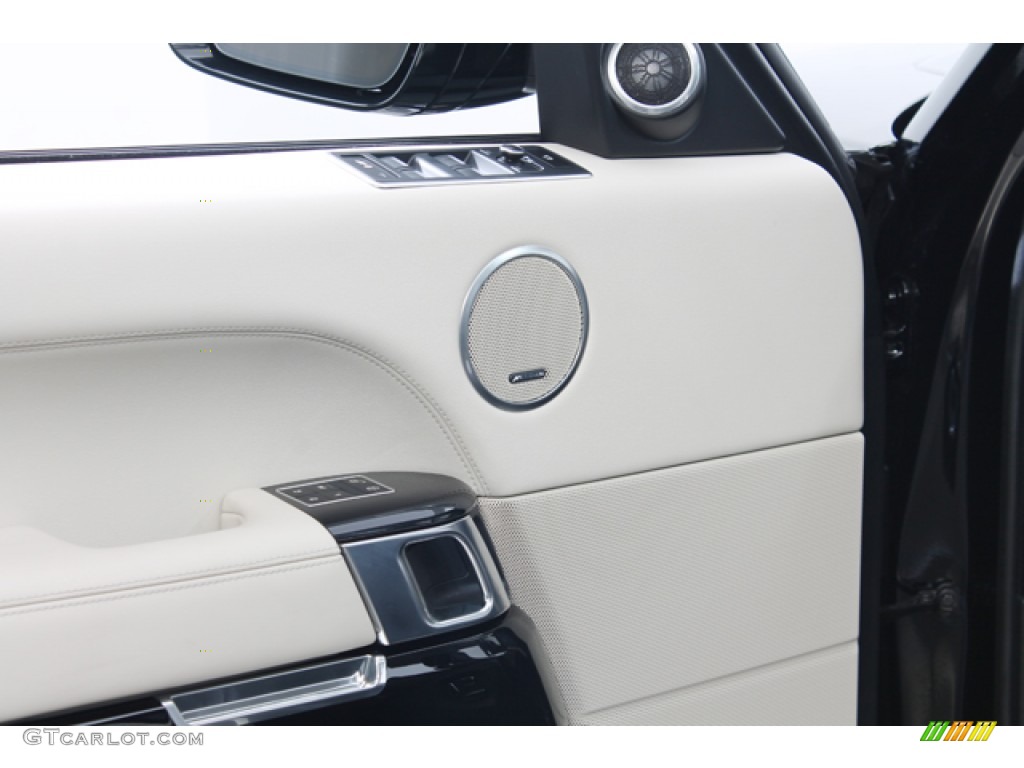 2013 Land Rover Range Rover Supercharged LR V8 Ebony/Ivory Door Panel Photo #79563082
