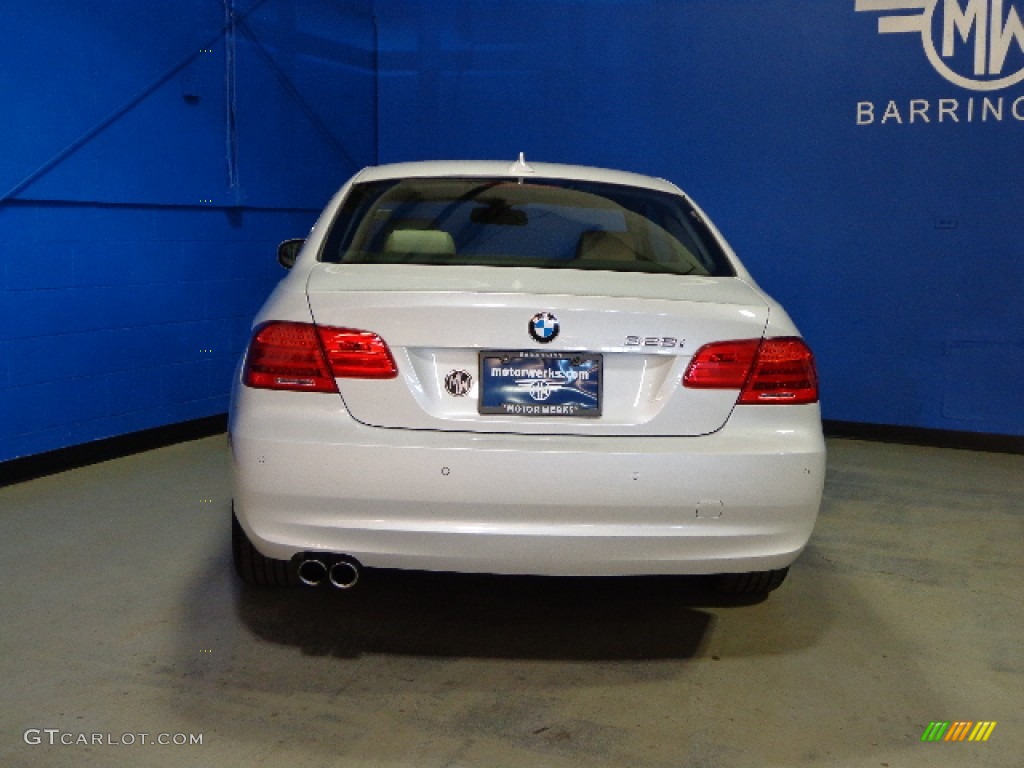 2012 3 Series 328i xDrive Coupe - Mineral White Metallic / Oyster/Black photo #6
