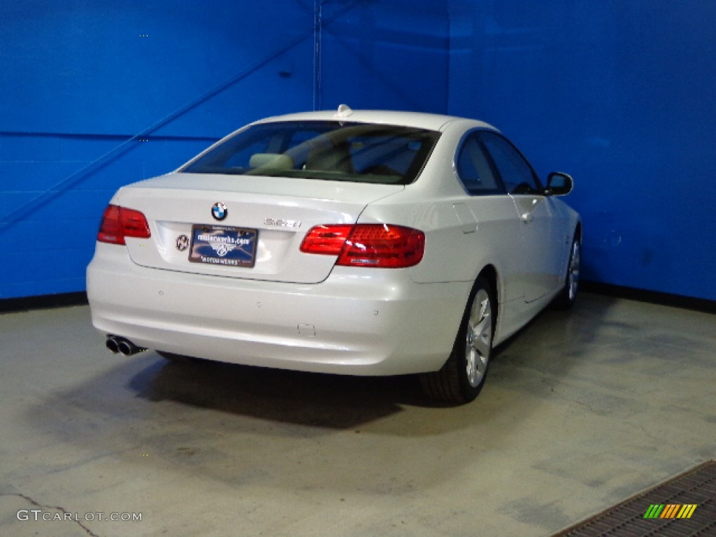 2012 3 Series 328i xDrive Coupe - Mineral White Metallic / Oyster/Black photo #7