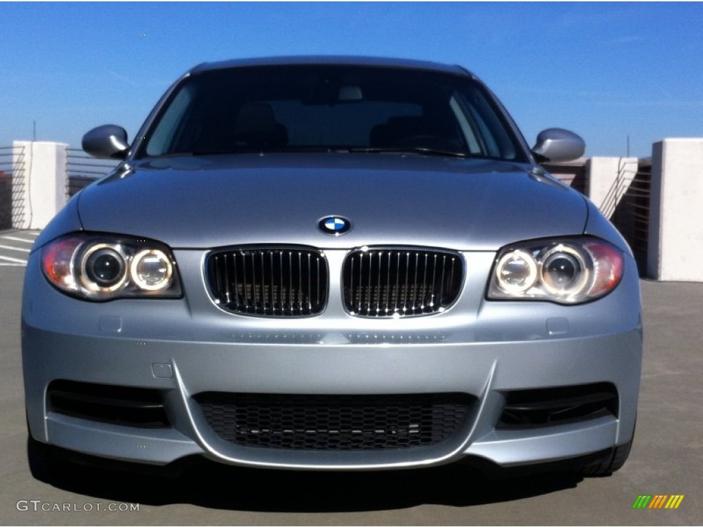 2009 1 Series 135i Coupe - Titanium Silver Metallic / Black photo #3