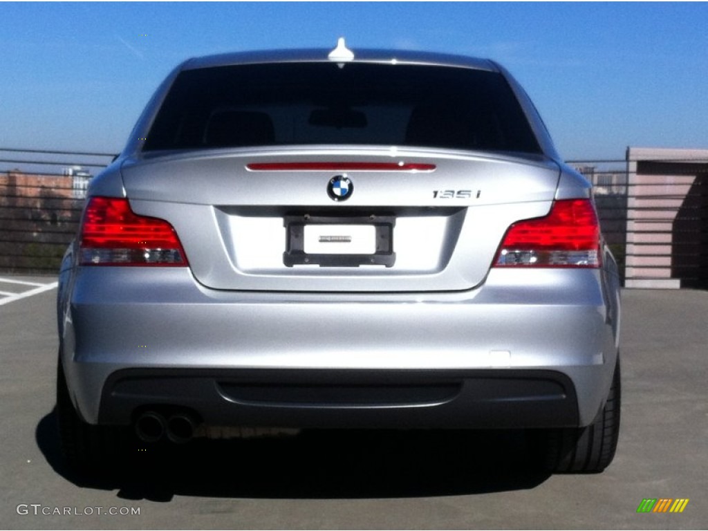 2009 1 Series 135i Coupe - Titanium Silver Metallic / Black photo #6