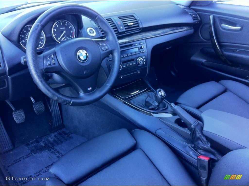 Black Interior 2009 BMW 1 Series 135i Coupe Photo #79563241