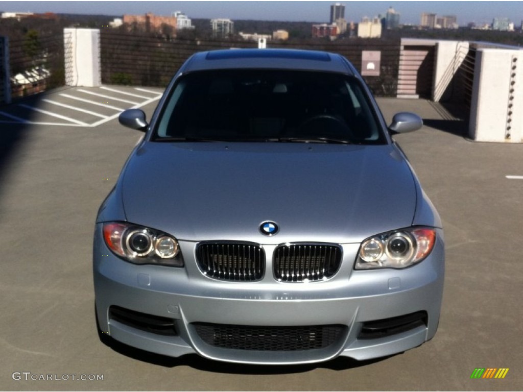 2009 1 Series 135i Coupe - Titanium Silver Metallic / Black photo #10