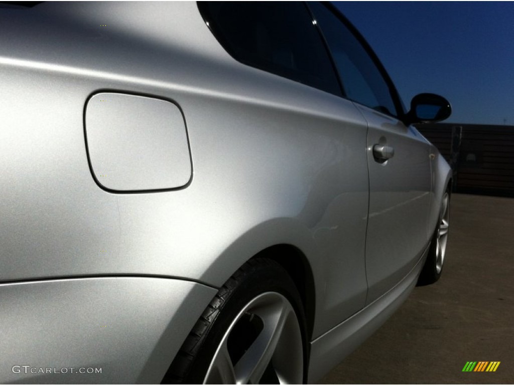 2009 1 Series 135i Coupe - Titanium Silver Metallic / Black photo #12