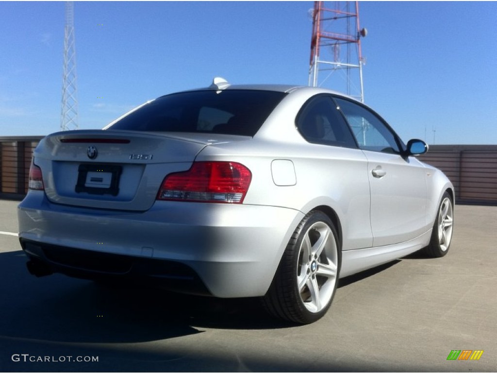 2009 1 Series 135i Coupe - Titanium Silver Metallic / Black photo #13