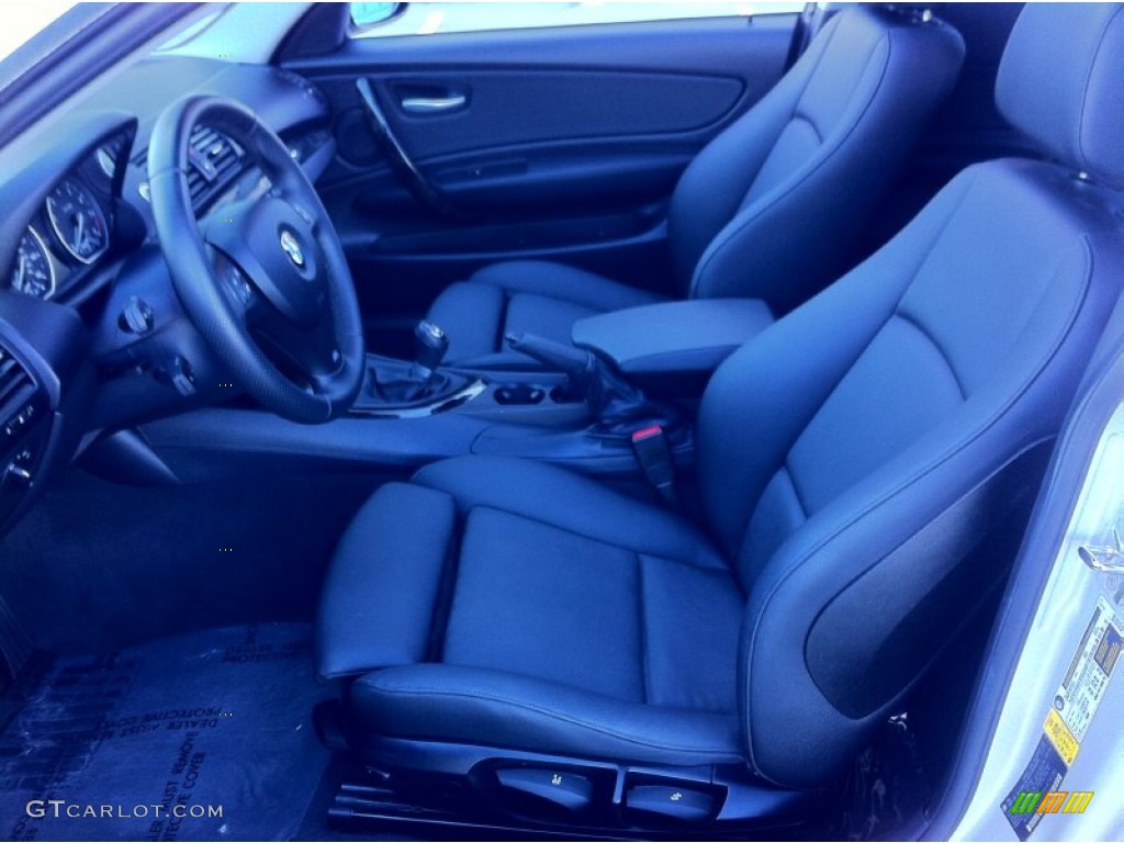 Black Interior 2009 BMW 1 Series 135i Coupe Photo #79563424