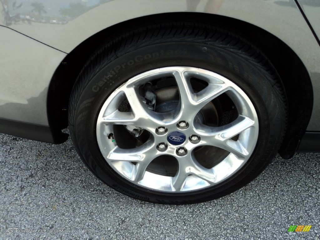 2012 Focus SEL Sedan - Sterling Grey Metallic / Charcoal Black Leather photo #4