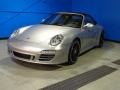 2011 Platinum Silver Metallic Porsche 911 Carrera GTS Cabriolet  photo #2