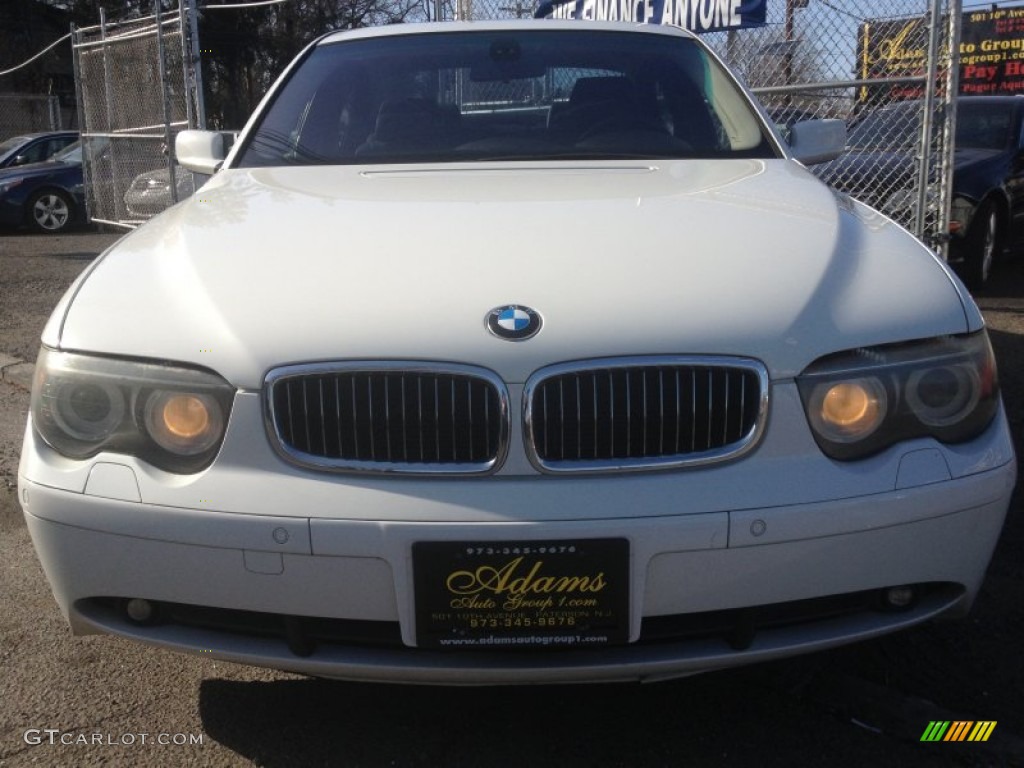 2005 7 Series 745i Sedan - Alpine White / Black/Black photo #2