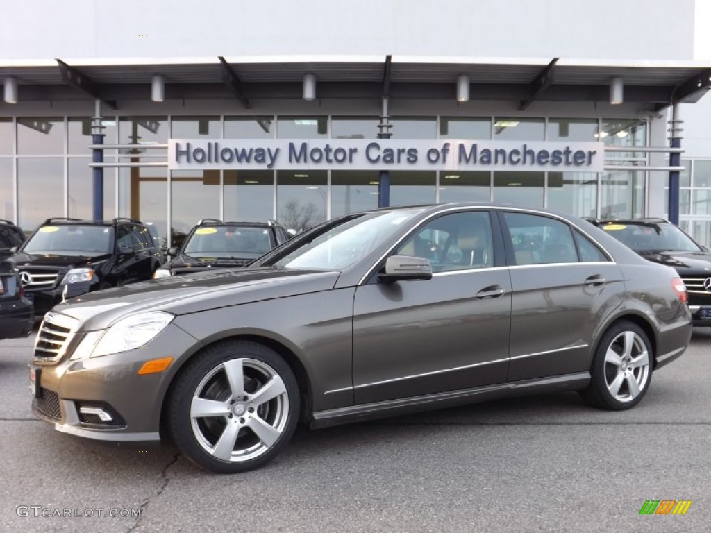 2011 E 350 4Matic Sedan - Indium Grey Metallic / Almond/Black photo #1