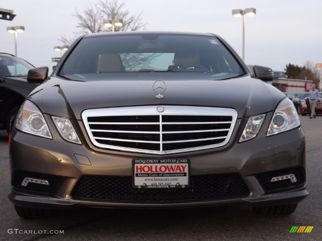 2011 E 350 4Matic Sedan - Indium Grey Metallic / Almond/Black photo #2