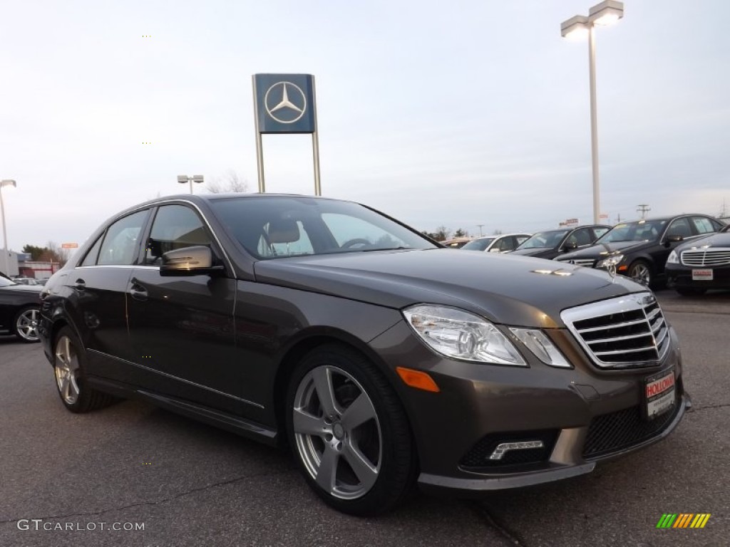 2011 E 350 4Matic Sedan - Indium Grey Metallic / Almond/Black photo #3