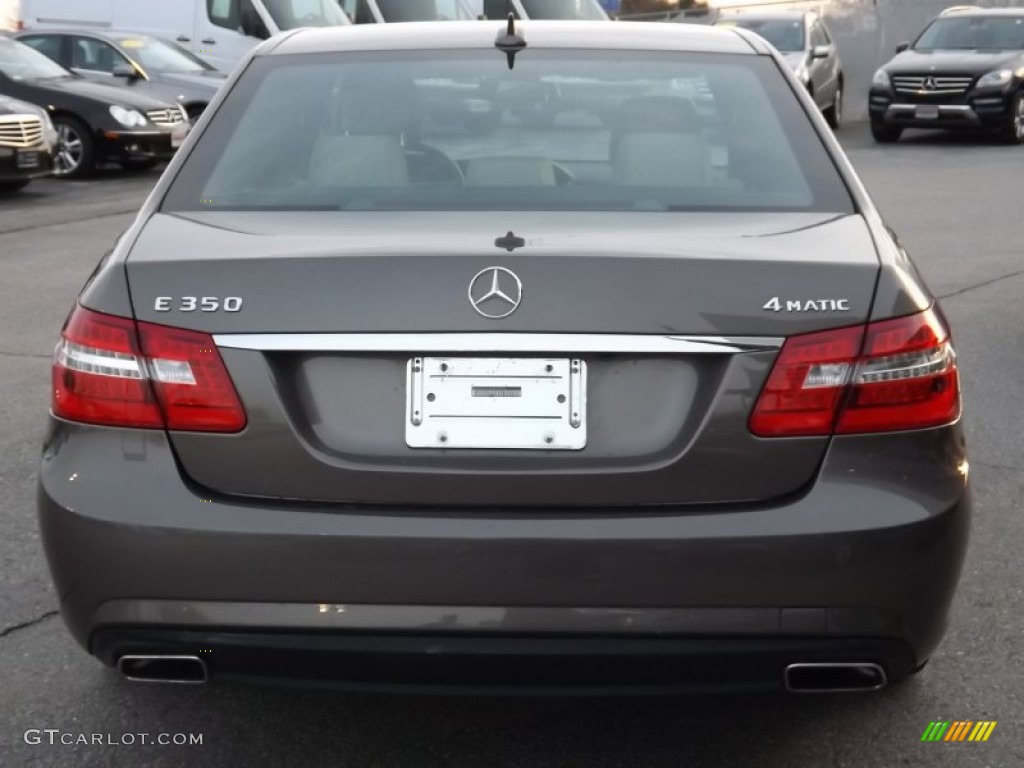 2011 E 350 4Matic Sedan - Indium Grey Metallic / Almond/Black photo #4
