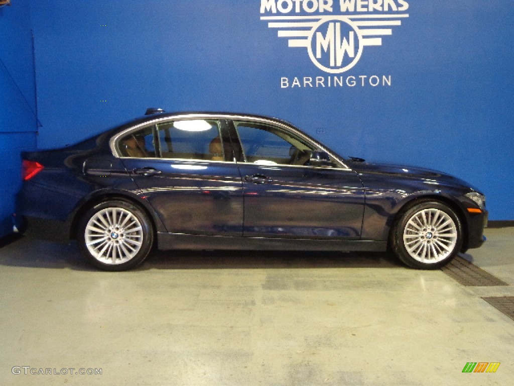 2012 3 Series 335i Sedan - Imperial Blue Metallic / Saddle Brown photo #8