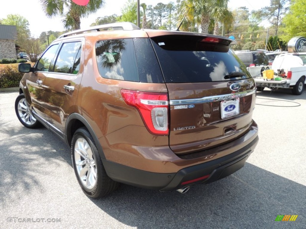 2011 Explorer Limited 4WD - Golden Bronze Metallic / Charcoal Black photo #16