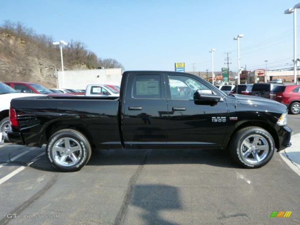 Black 2013 Ram 1500 Express Quad Cab 4x4 Exterior Photo #79570132
