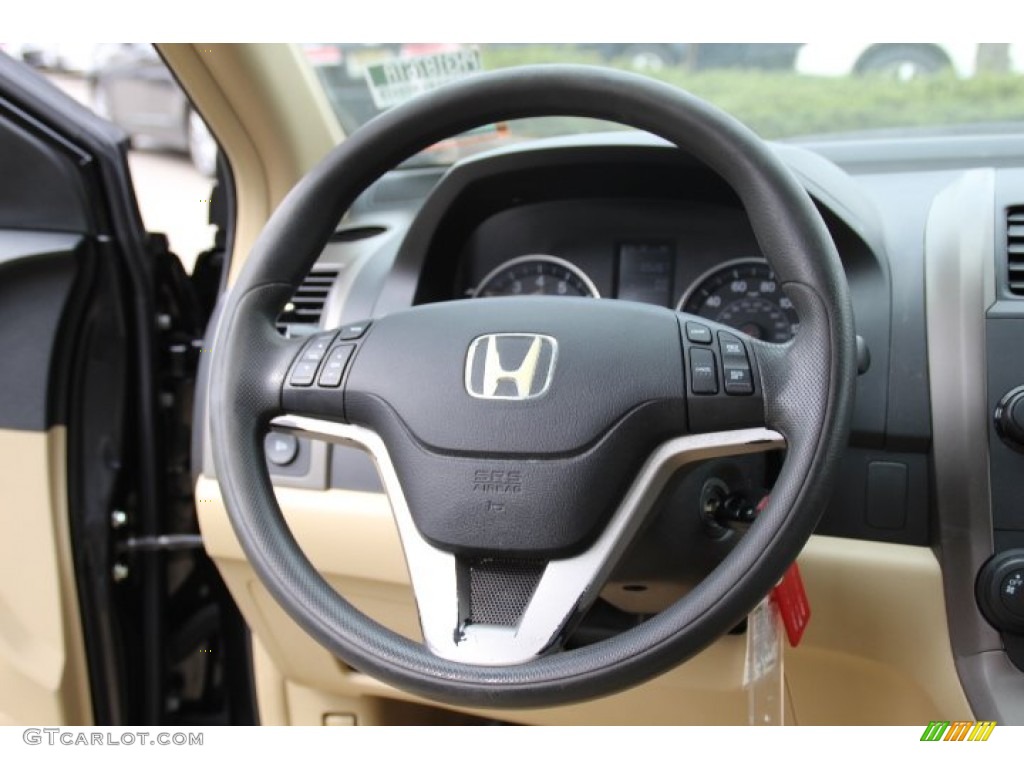 2007 Honda CR-V EX 4WD Ivory Steering Wheel Photo #79572154