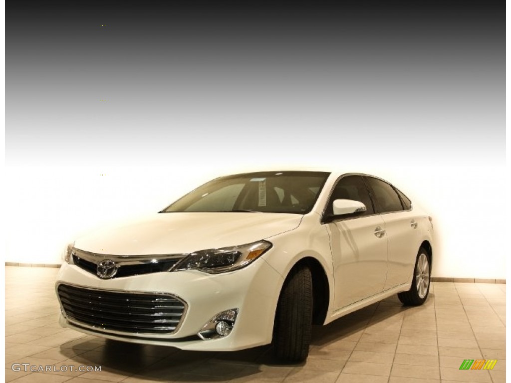 2013 Avalon XLE - Blizzard White Pearl / Almond photo #1