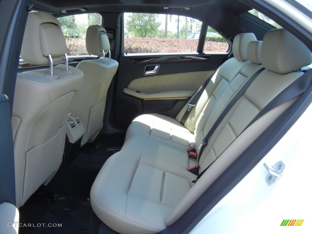 Almond/Black Interior 2013 Mercedes-Benz E 350 Sedan Photo #79572769