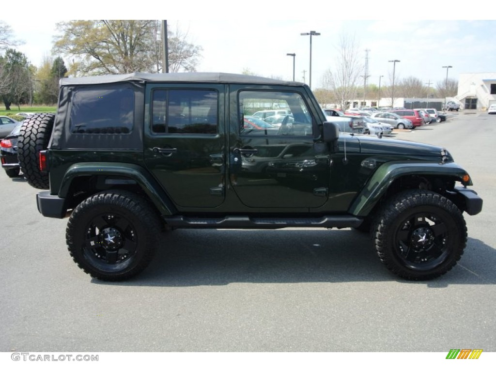 2010 Wrangler Unlimited Sahara 4x4 - Natural Green Pearl / Dark Slate Gray/Medium Slate Gray photo #6