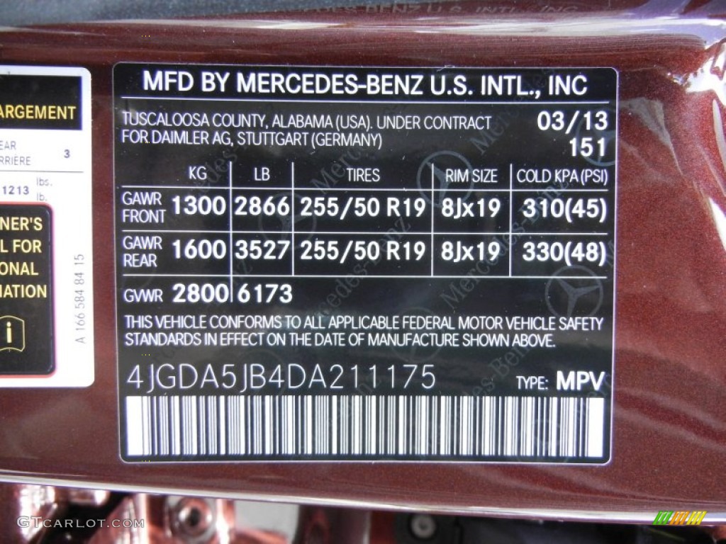 2013 ML 350 4Matic - Cinnabar Red Metallic / Almond Beige photo #13