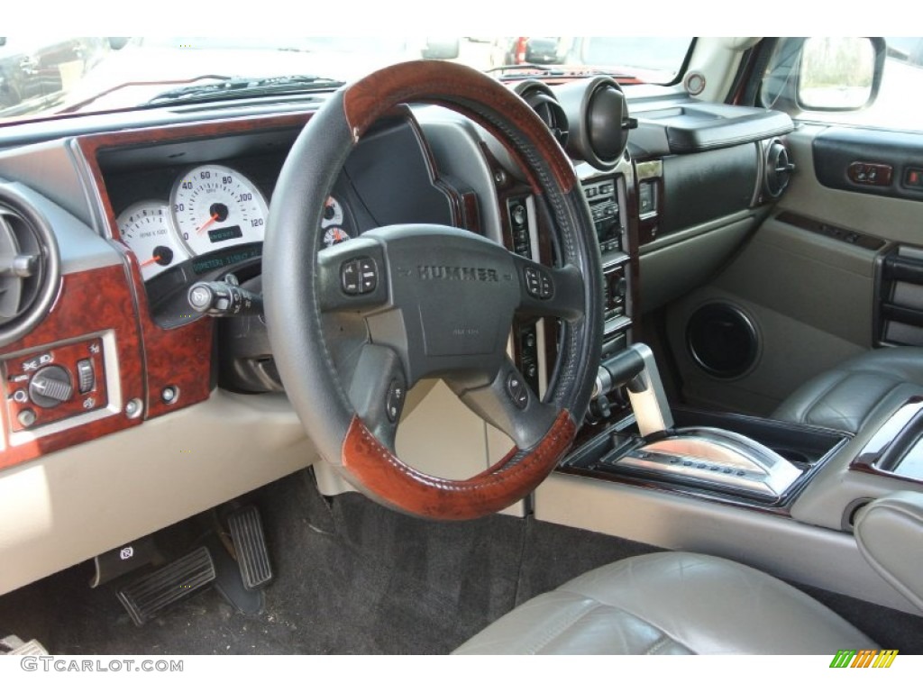 2003 H2 SUV - Sunset Orange Metallic / Wheat photo #29