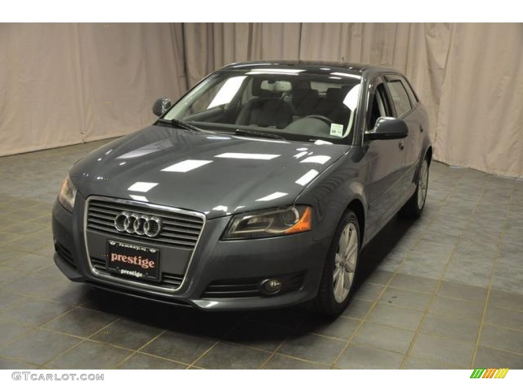 2009 A3 2.0T - Meteor Grey Pearl Effect / Black photo #1