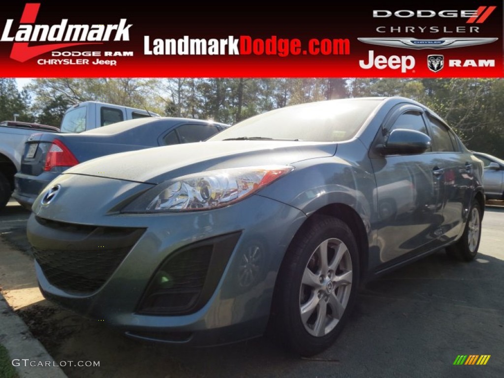 2011 MAZDA3 i Touring 4 Door - Gunmetal Blue Mica / Black photo #1